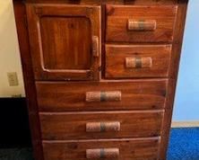 Barnwood Vintage Tall Dresser 5. Handmade by Vienna Woodworks in Minnesota, from antique barn wood in Vintage Style. Natural aged  patina.