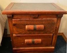 Barnwood Vintage Nightstand. Handmade by Vienna Woodworks in Minnesota, from antique barn wood in Vintage Style. Natural aged patina.