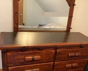 Barnwood Vintage Dresser with Mirror. Handmade by Vienna Woodworks in Minnesota, from antique barn wood in Vintage Style. Natural aged  patina.