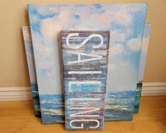 #1064 • Sailboat Artwork Wall Decor