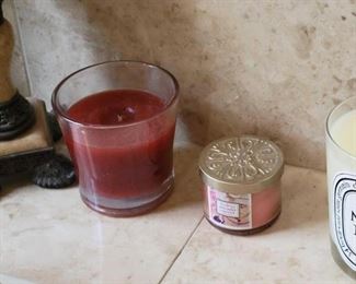 #1146 • Candles, Candle Holders and Basket