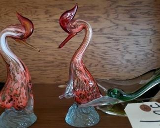 #1220 • (4) Glass Blown Decor
