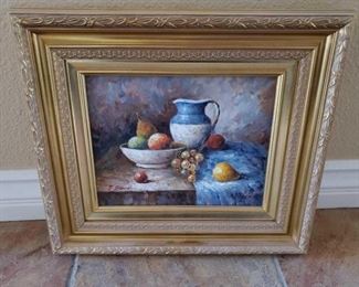 #1252 • Signed T.Denver Framed Artwork