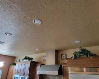 #1279 • Faux Plants, Pots, and 3 Pieces of Art