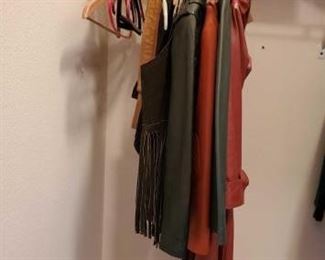 #1404 • Leather Jackets skirt and Vest