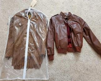 #1412 • One suede Jacket and One Leather Jacket