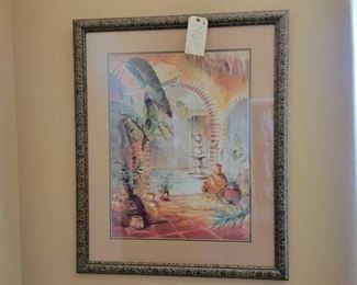 #1462 • (2) Artwork Pieces & (1) Metal Wall Decor