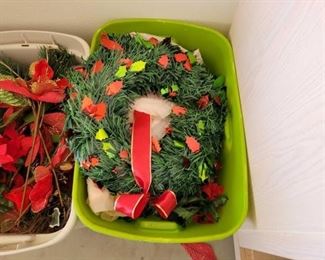 #1622 • 4 Totes of Christmas Decor