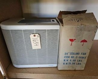 #1634 • Air Purifier and 36" Cieling Fan