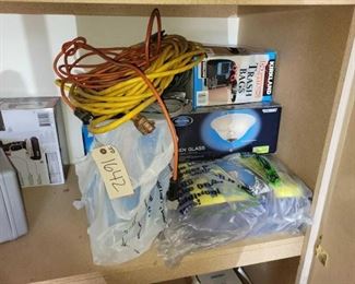 #1642 • Extension Cords, Humidifier, Trash Bags & Tarps