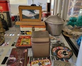 #1732 • Pez Dispensers, Patches, Lunch Box, & Metal Pot