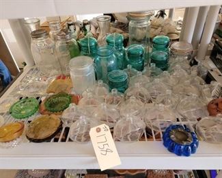 #1758 • Glass Bottles, Jars, Vases