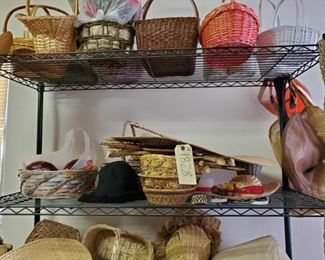 #1828 • Wicker Baskets and Hand Fans