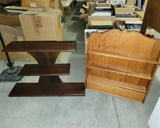 #1879 • (2) Wooden Shelves