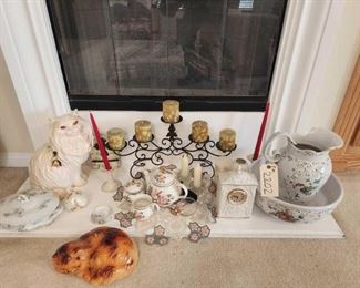 #2202 • Candle Holder, Tea Pot, Vases, Candles, Paper Weight, and More
