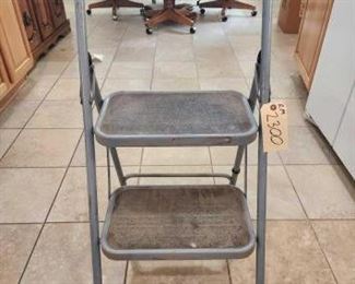 #2300 • Folding Metal Ladder /Stool