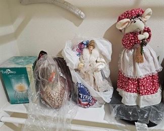 #2502 • Christmas Decorations, Bedding, Hangers, and Iron