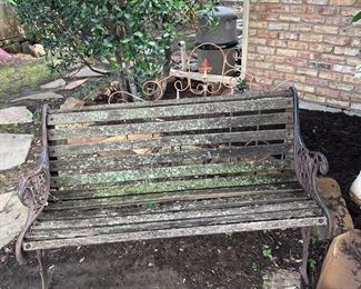 Vintage park bench 