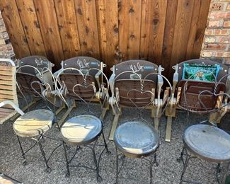 Nolan Ryan signed stadium chairs
Soda chairs 