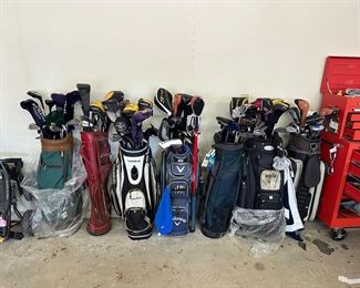 Golf clubs 
Callaway golf clubs
Taylormade golf clubs 
Ping golf clubs 
Nike golf clubs 
Rocketbalz series 2