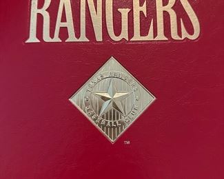 Texas Rangers Baseball club limited edition signed book 1997