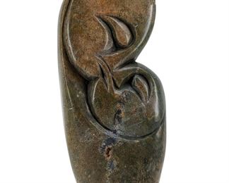 Abstract Carved Soapstone Romantic Sculpture
