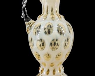 Fenton Honeysuckle Opalescent Art Glass Vase
