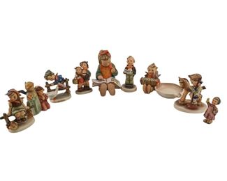 Vintage Porcelain MJ Hummel Children Figurines
