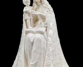 White Hummel Porcelain Madonna Sculpture
