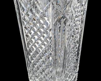 Large Signed Kinsale Crystal Vase
