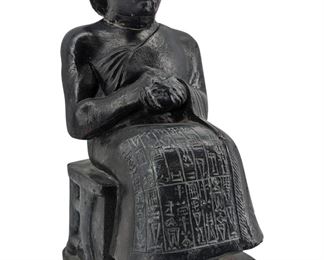 Ceramic Gudea Prince of Lagash Sculpture
