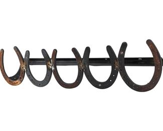 Metal Horseshoe Towel Rack
