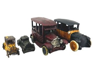 4pc. Cast Iron 1900’s Model Cars
