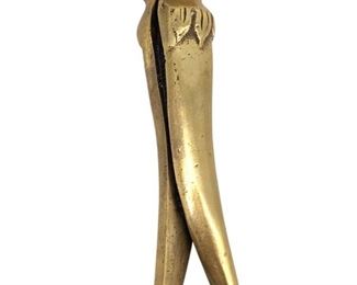 Antique Brass Jester Nutcracker
