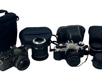 7pc. Canon & Yashica Camera Set
