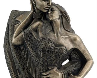 Signed A. Danel Austin Productions Art Deco Couple
