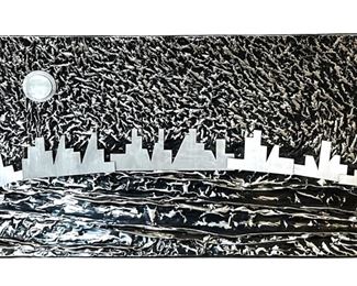 Signed Ed Meyrowitz Brutalist Modern Metal Art
