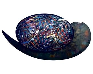 Signed Ed Meyrowitz Carved Plexiglass Art
