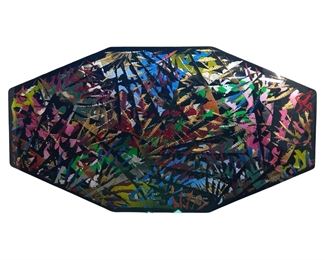 Signed Ed Meyrowitz Carved Plexiglass Art
