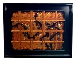 Signed Ed Meyrowitz Carved Plexiglass Art
