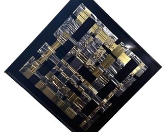 Signed June Meyrowitz Modern Fabric Art
