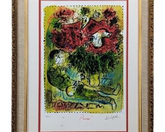 Limited Edition Abstract Marc Chagall Print
