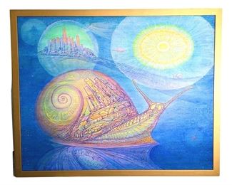Leonid Kozintsev Snail of Time Acrylic on Canvas*
