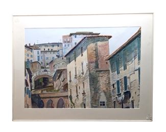 Rita Ford Jones 6 Arches in Perugia Watercolor Art
