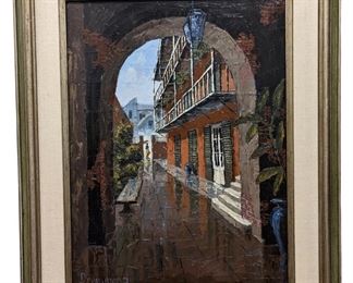 Signed Drummond New Orleans Oil on Canvas
