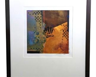 Signed Abstract Sea Shell Art
