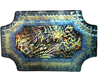 Signed Ed Meyrowitz Painted & Carved Plexiglass
