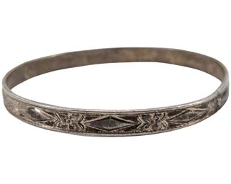 Sterling Silver Floral Bracelet
