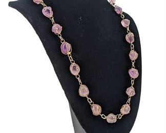 Amethyst Nugget Necklace
