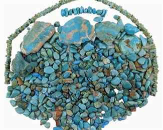 14oz Polished Sleeping Beauty & Kingman Turquoise
